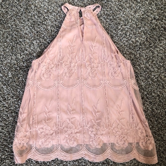 Altar’d State Mauve Halter Tank - Picture 3 of 4